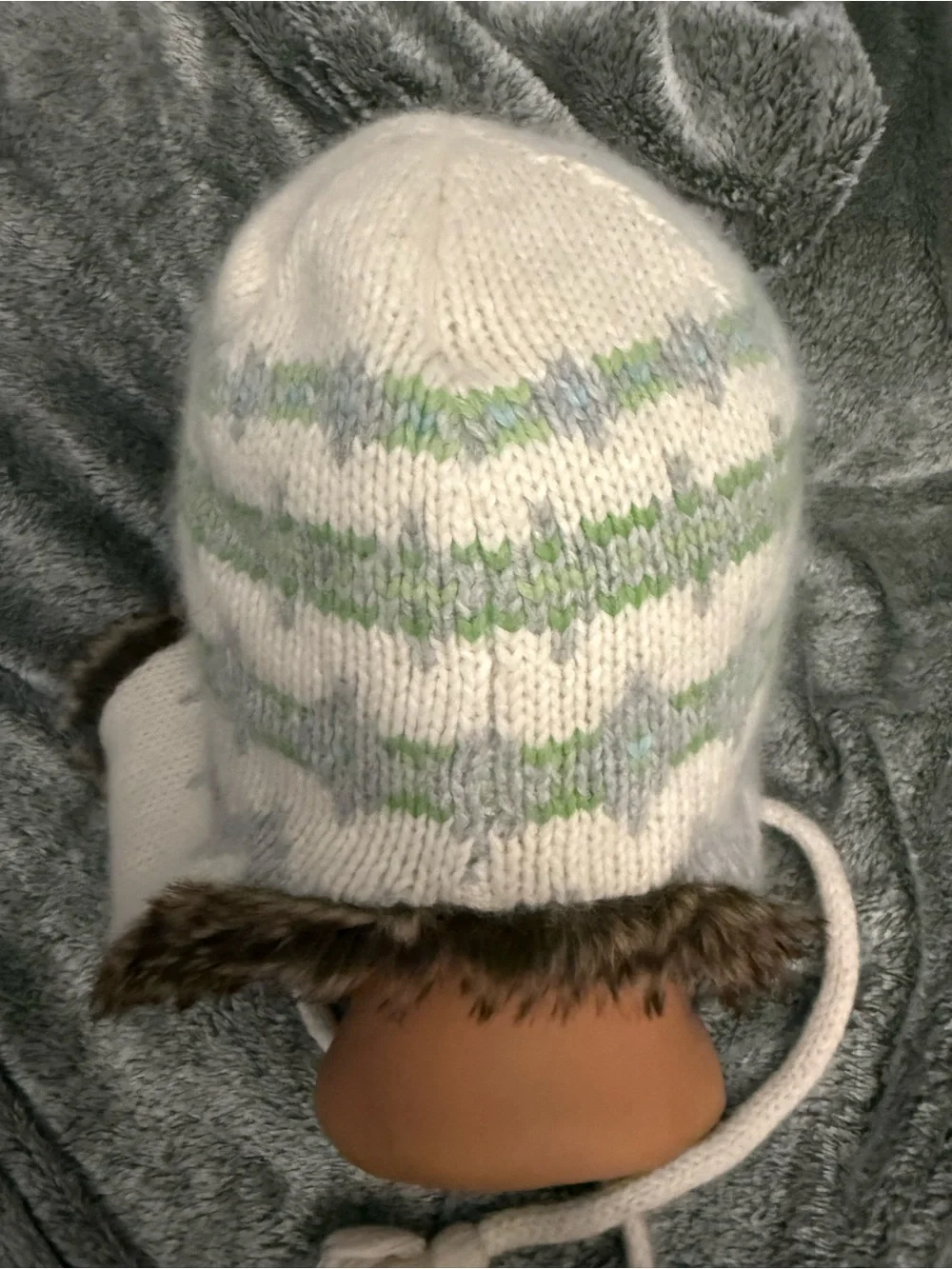 Aero Faux Fur Lined Knit Earflap Hat